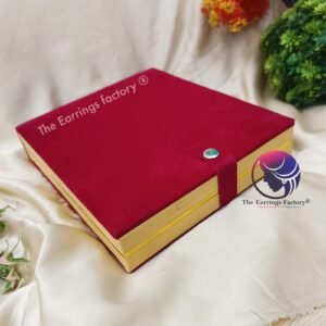Velvet 12 earrings Organizer Square Box