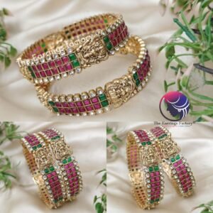 Traditional Antique Multi Stone Lakshmi Bangles